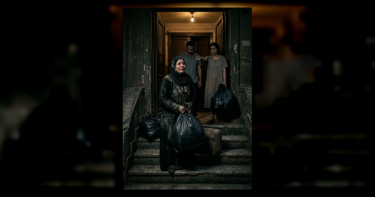 جوزي مات ولسه تراب الدفــ,,ـــــن على هدومي لقيت مرات ابني لمة كل حاجتي في كيس أسود وبتقولي شوفي ليكي مكان تاني غير هنا🥺